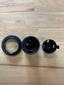 ES (E27) Black Plastic Full Threaded Pendant Lampholder TPLH/PEN/E27/TH/BLK/M10 - LED Spares