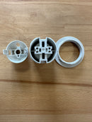 ES (E27) White Plastic Full Threaded Pendant Lampholder TPLH/PEN/E27/TH/WH/M10 - LED Spares