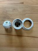 ES (E27) White Plastic Full Threaded Pendant Lampholder TPLH/PEN/E27/TH/WH/M10 - LED Spares