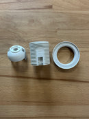ES (E27) White Plastic Full Threaded Pendant Lampholder TPLH/PEN/E27/TH/WH/M10 - LED Spares