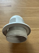 ES (E27) White Plastic Full Threaded Pendant Lampholder TPLH/PEN/E27/TH/WH/M10 - LED Spares