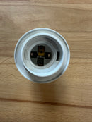 ES (E27) White Plastic Full Threaded Pendant Lampholder TPLH/PEN/E27/TH/WH/M10 - LED Spares