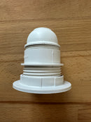 ES (E27) White Plastic Half Threaded Pendant Lampholder TPLH/PEN/E27/HTH/WH/M10 - LED Spares