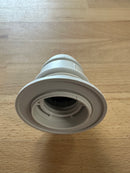 ES (E27) White Plastic Half Threaded Pendant Lampholder TPLH/PEN/E27/HTH/WH/M10 - LED Spares