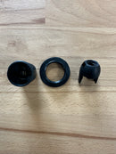 SMALL ES (E14) Black Plastic Full Threaded Pendant Lampholder TPLH/PEN/E14/TH/BLK/M10 - LED Spares