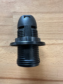 SMALL ES (E14) Black Plastic Full Threaded Pendant Lampholder TPLH/PEN/E14/TH/BLK/M10 - LED Spares
