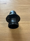 SMALL ES (E14) Black Plastic Full Threaded Pendant Lampholder TPLH/PEN/E14/TH/BLK/M10 - LED Spares