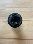 SMALL ES (E14) Black Plastic Full Threaded Pendant Lampholder TPLH/PEN/E14/TH/BLK/M10 - LED Spares