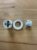 SMALL ES (E14) White Plastic Half Threaed Pendant Lampholder TPLH/PEN/E14/HTH/WH/M10 - LED Spares
