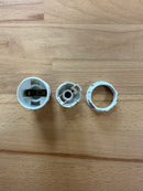 SMALL ES (E14) White Plastic Full Threaded Pendant Lampholder TPLH/PEN/E14/TH/WH/M10 - LED Spares