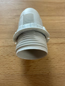 SMALL ES (E14) White Plastic Full Threaded Pendant Lampholder TPLH/PEN/E14/TH/WH/M10 - LED Spares