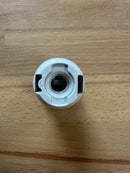 SMALL ES (E14) White Plastic Full Threaded Pendant Lampholder TPLH/PEN/E14/TH/WH/M10 - LED Spares