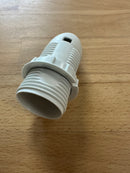 SMALL ES (E14) White Plastic Full Threaded Pendant Lampholder TPLH/PEN/E14/TH/WH/M10 - LED Spares