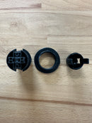 SMALL ES (E14) Black Plastic Half Threaded Pendant Lampholder TPLH/PEN/E14/HTH/BLK/M10 - LED Spares
