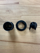 SMALL ES (E14) Black Plastic Half Threaded Pendant Lampholder TPLH/PEN/E14/HTH/BLK/M10 - LED Spares