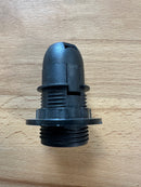 SMALL ES (E14) Black Plastic Half Threaded Pendant Lampholder TPLH/PEN/E14/HTH/BLK/M10 - LED Spares