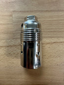 SMALL ES (E14) Nickel Plated Plain Lampholder 10mm Entry 9050EN - NLH/E14/PL/10E - LED Spares