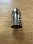 SMALL ES (E14) Nickel Plated Plain Lampholder 10mm Entry 9050EN - NLH/E14/PL/10E - LED Spares