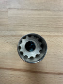 SMALL ES (E14) Nickel Plated Plain Lampholder 10mm Entry 9050EN - NLH/E14/PL/10E - LED Spares