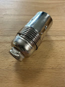 SMALL ES (E14) Nickel Plated Plain Lampholder 10mm Entry 9050EN - NLH/E14/PL/10E - LED Spares