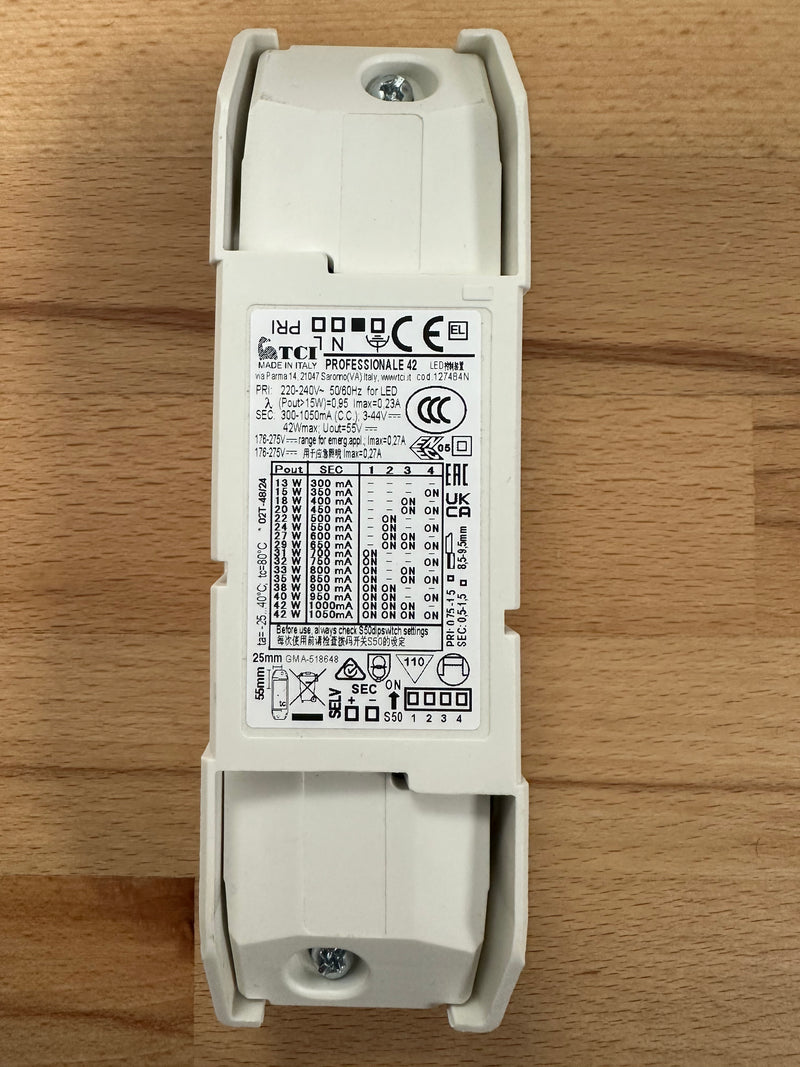 TCI 127484N PROFESSIONALE 42 - SET to 1050MA 42W 3-40V LED Driver - LED Spares