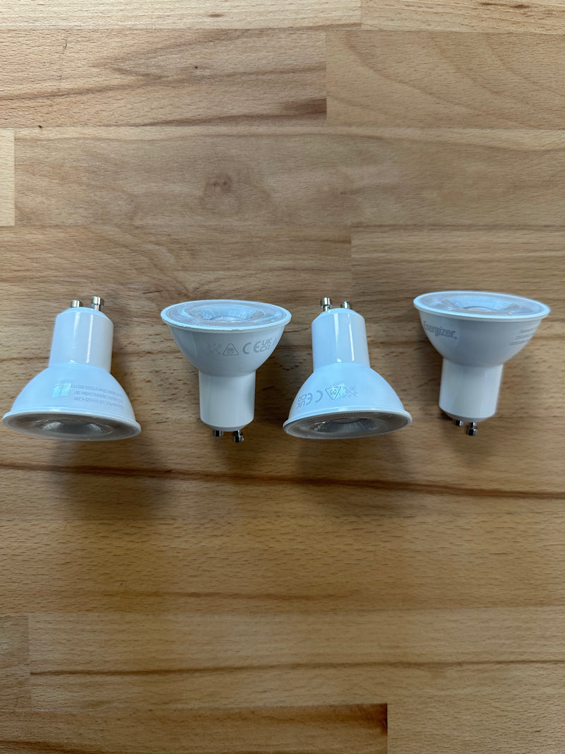 S10328 Energizer 4.6W Dimmable LED GU10 400LM Cool White - Pack of 4 - LED Spares
