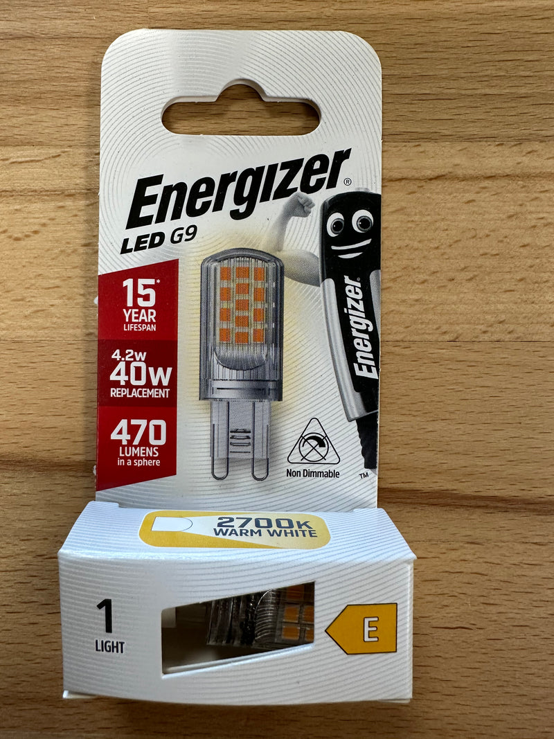 Energizer G9 LED 470lm 4.2W 2700K (Warm White) - S18750