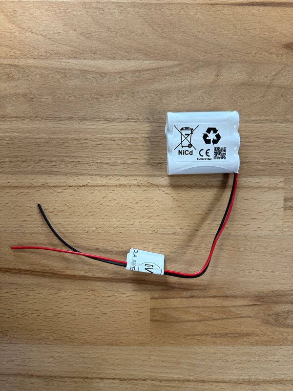 BSS3-A-NICD-900MA 3 Cell Side By Side Battery c/w Flying Leads -LED Spares