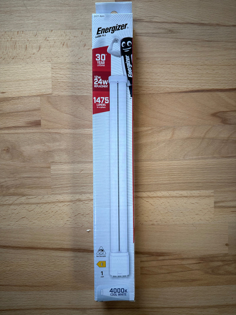 Energizer 12W=24W LED PLL 2G11 4Pin 1475lm 4000K (Cool White) - S30428 - LED Retro