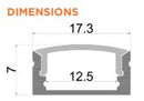 LEDSP/EX APY1205 Low Profile Recessed Extrusion-Profile For LED Tape - LED Spares