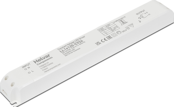 Helvar LL1X120-CV24 120W 24V Constant Voltage LED Driver - 5576000