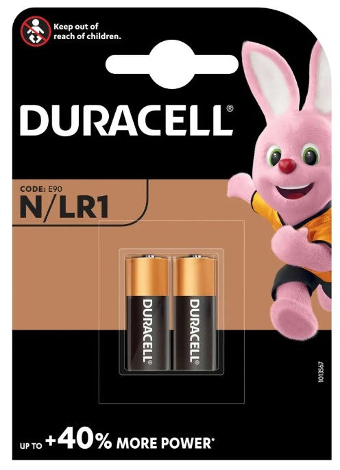 Duracell LR1/MN9100 1.5V Alkaline Battery - Pack of 2 - LED Spares