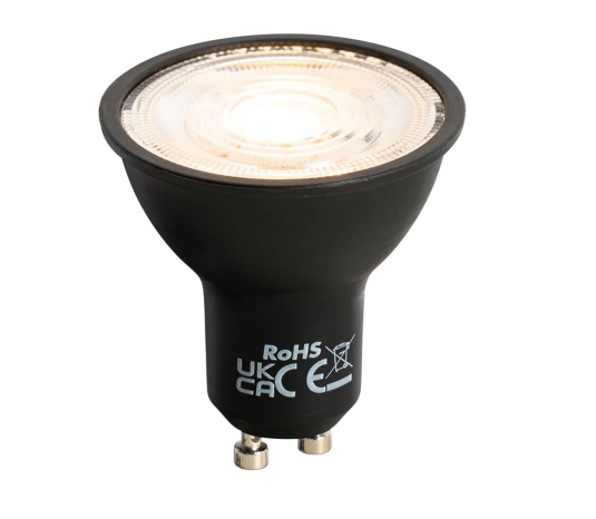 GU10 Dimmable LED Bulb Black 6W 500LM 2700K