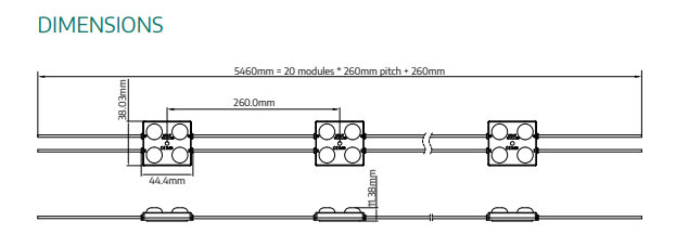 ProLED-4X-CC260 Sign LED Modules 12V 1.6W 175° Lense 7000k White - LED Spares