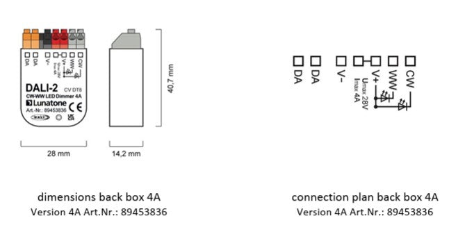 Lunatone DALI-2 CW-WW LED-Dimmer CV