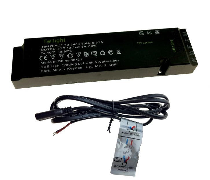 Twilight 60W 12V 5A LED Driver - TWLD60