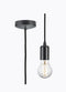 Knighsbridge 1.8m E27 Contempory Pendant Set - Anthracite - LED Spares