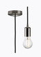 Knighsbridge 1.8m E27 Contempory Pendant Set - Black Nickel - LED Spares