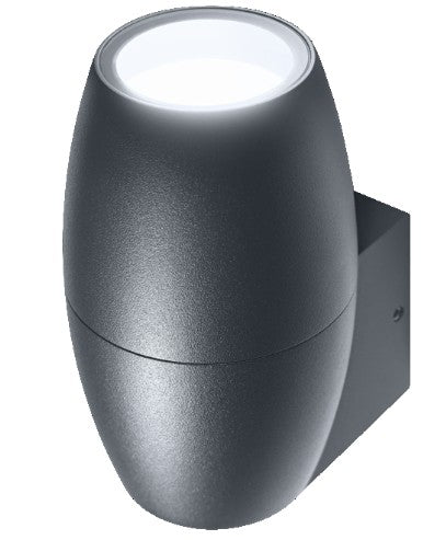 GU10 Dark Grey Endura Classic Cannon Wall Up IP44 220-240V (No Lamp) LED Wall Lights by LEDVANCE - 4058075554474 - LED Spares