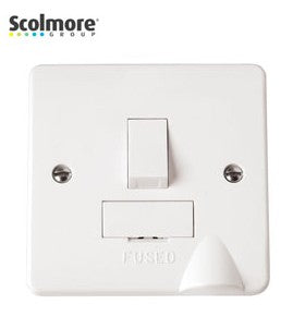 CLICK CMA051 Mode 13A Switches Fused Connection Unit With Optional Flex Outlet White - LED Spares