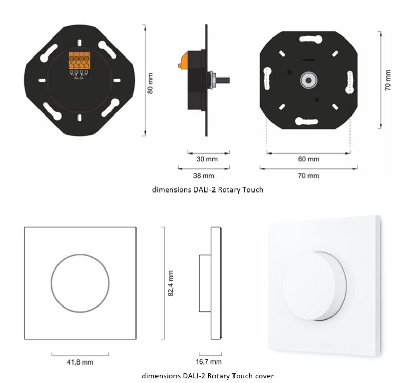 Lunatone DALI-2 ROT Touch - Various Layouts - LED Spares