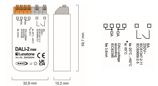 Lunatone DALI-2 RM8 - 86556944 - LED Spares