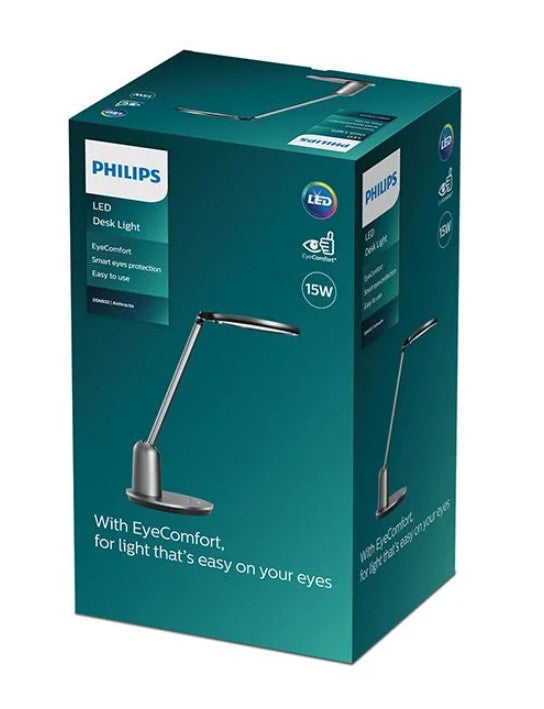 Philips Einstein 15W SceneSwitch LED Dimmable Table/Desk Lamp for Home Indoor Lighting, Reading, Study, Office and Work - LED Spares