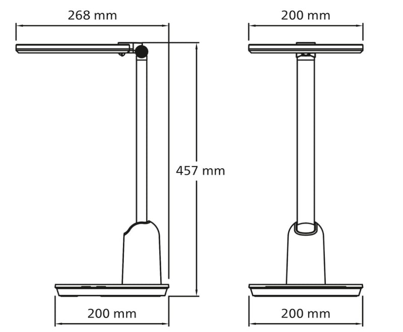 Philips Einstein 15W SceneSwitch LED Dimmable Table/Desk Lamp for Home Indoor Lighting, Reading, Study, Office and Work - LED Spares