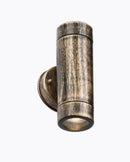EAMON - 230V IP54 GU10 Polycarbonate Up/Down Wall light - Brushed Brass - EA2BB - LED Spares