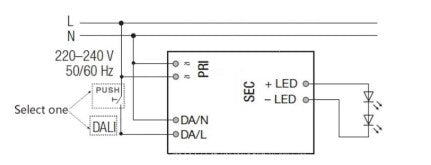 Eaglerise LS-45-24 DALI2 LI - 45W 24V DALI 2 Dimmable LED Driver - LED Spares