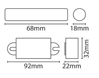 Eterna EB11 Li-Ion 3.2V 1500mAh Stick Battery - LED Spares