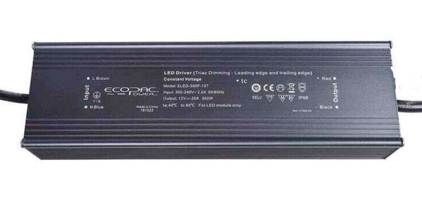 Ecopac ELED-300P-24T 300W 24V IP66 Triac Dimmable LED Driver - LED Spares