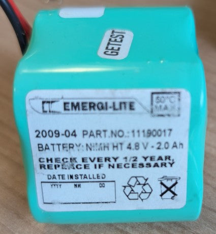 LEDS11190017 Replacement for Emergi-Lite 4.8V 2Ah NiMH Battery Pack