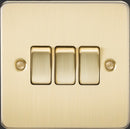 Knightsbridge FP4000BB 10AX 3G 2-way Switch - Brushed Brass - LED Spares